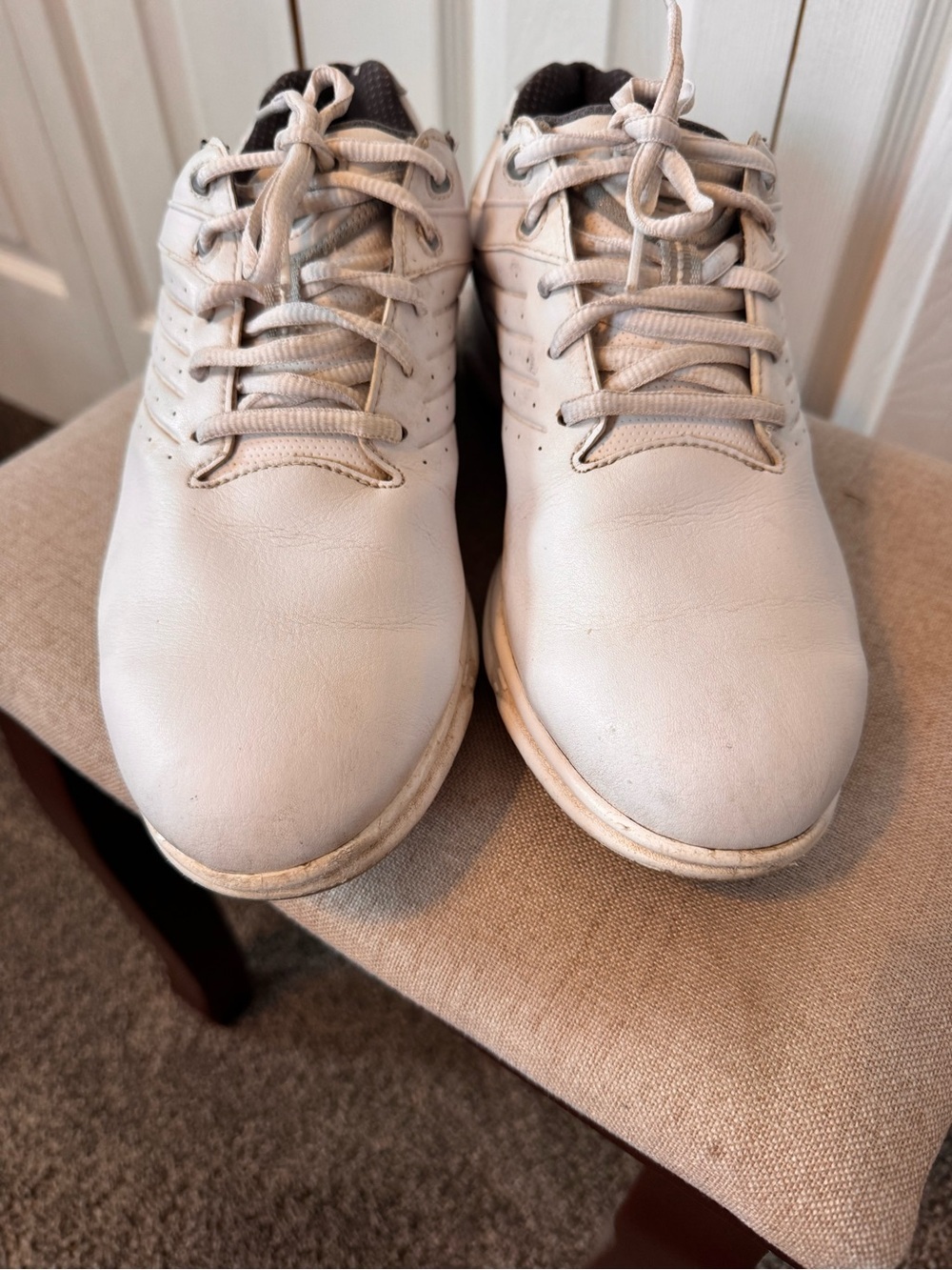 FootJoy FJ Men’s White/Gray Athletic Golf Casual Shoes Size 8.5 Lace Up - Picture 5 of 12